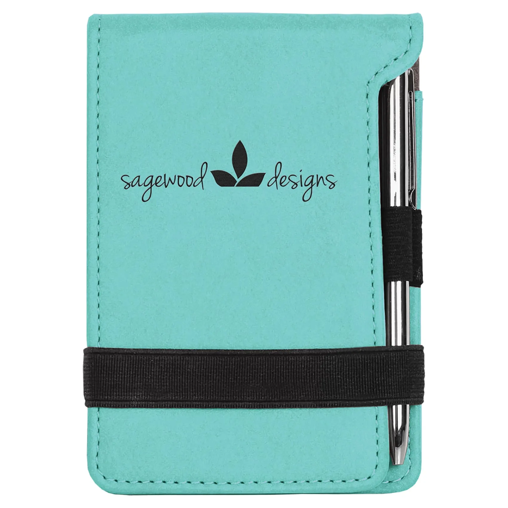 Vegan Leather Mini Notepad with Pen