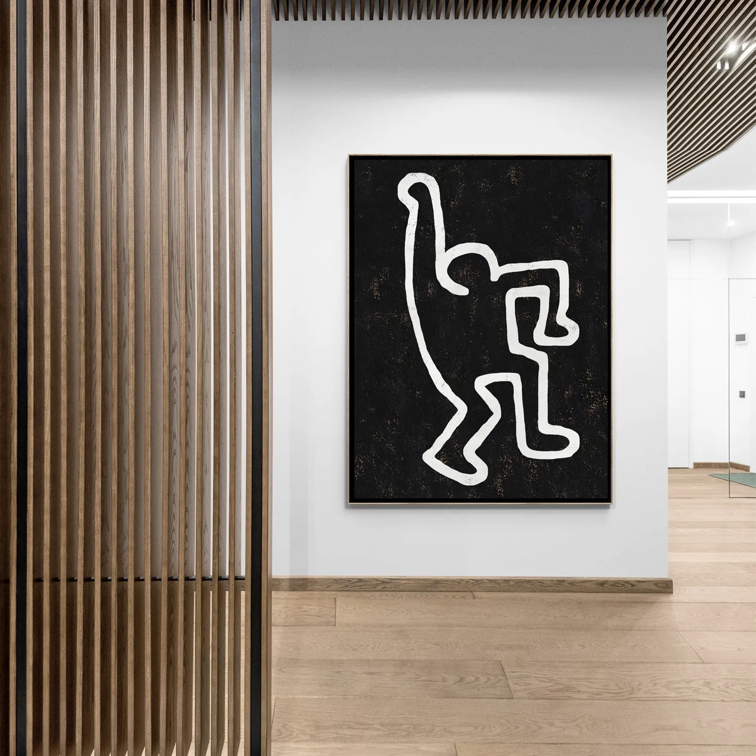 Vertical Abstract Dancing Man Painting H202VR