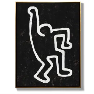 Vertical Abstract Dancing Man Painting H202VR