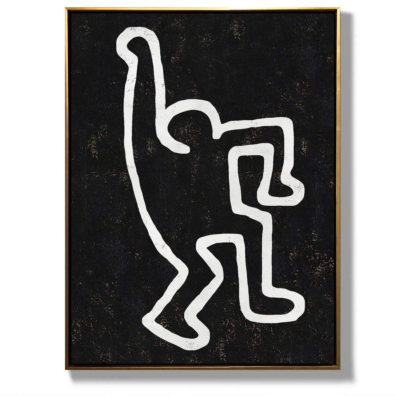 Vertical Abstract Dancing Man Painting H202VR