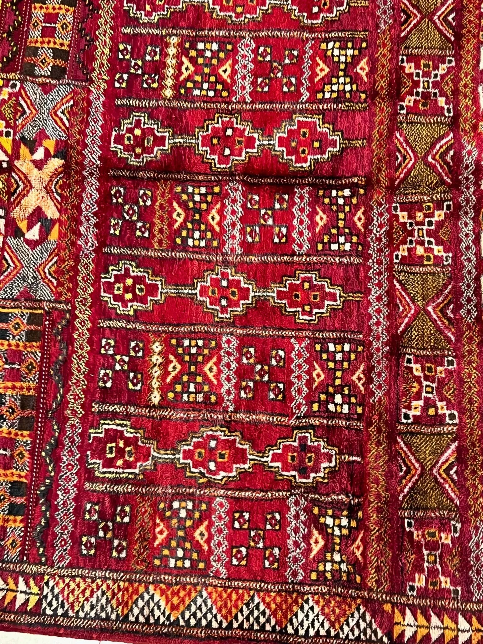 Vintage Beni Mguild Berber Rug 7'3" x 9'11" - 220 cm x 303 cm (Wool)