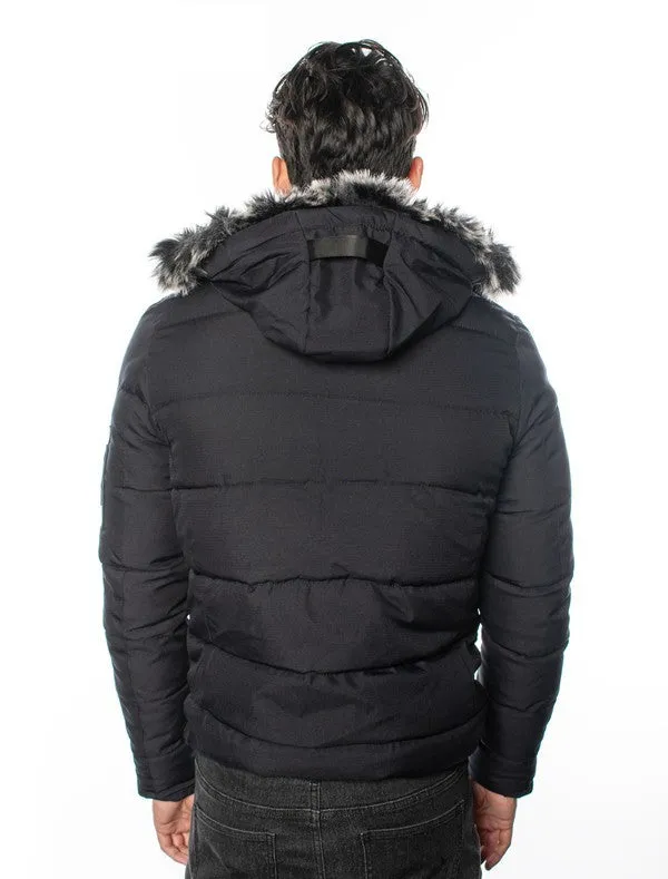 VPJ-12 Comfort Hooded Puffy Jacket for Men 6 PACK