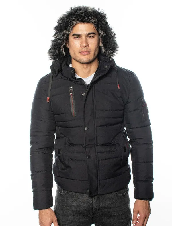 VPJ-12 Comfort Hooded Puffy Jacket for Men 6 PACK