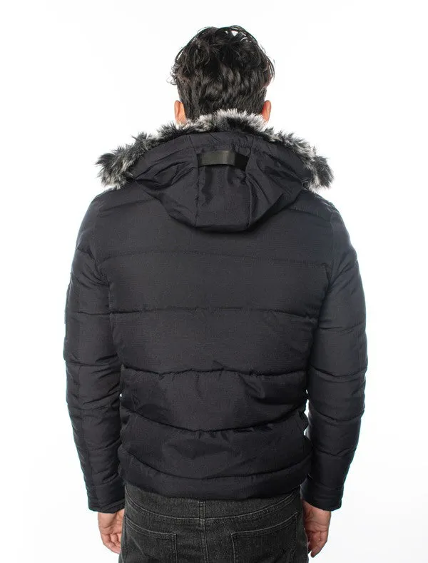 VPJ-12 Comfort Hooded Puffy Jacket for Men 6 PACK