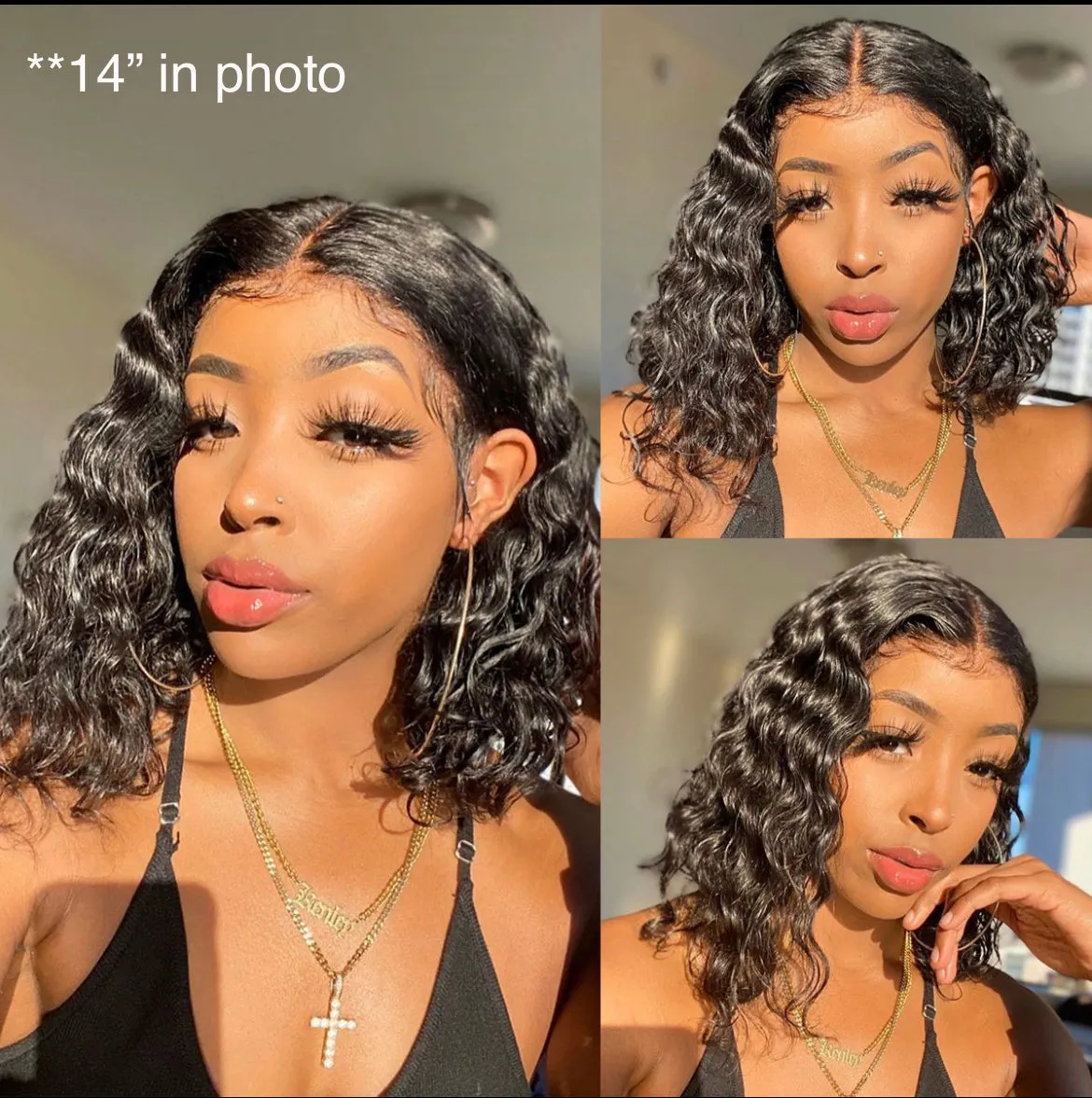 Waterwave Bob Wig