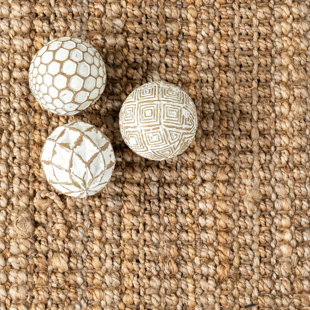 Werts Handmade Tufted Farmhouse Jute Tasseled Brown Rug Bay Isle Home™ Rug Size: Runner 2'6" x 8'