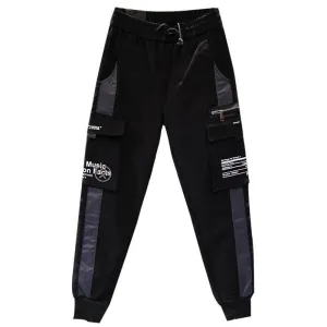 Wide Strip & Zipper Pocket Joggers M00004