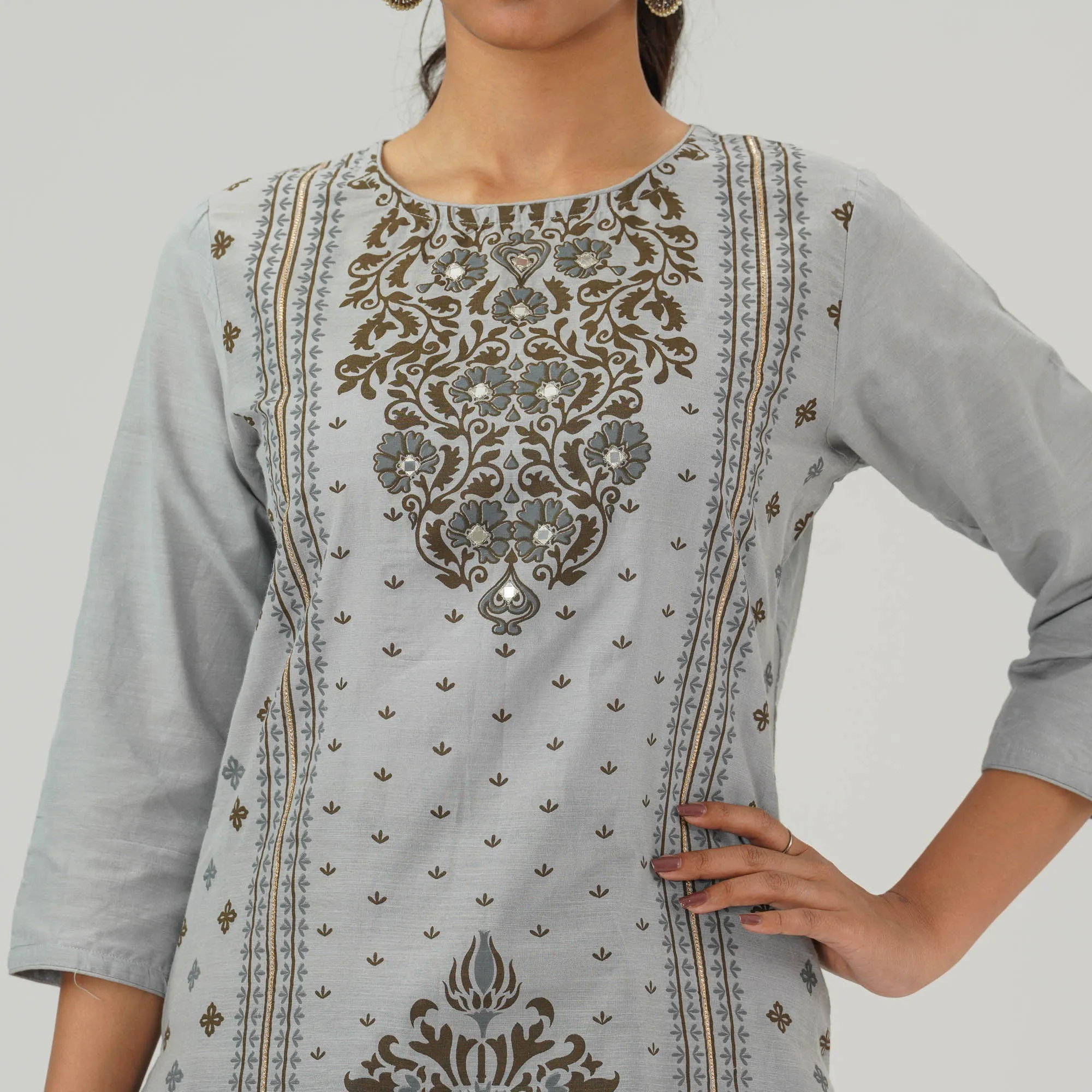 Womens Grey Three Pices Set