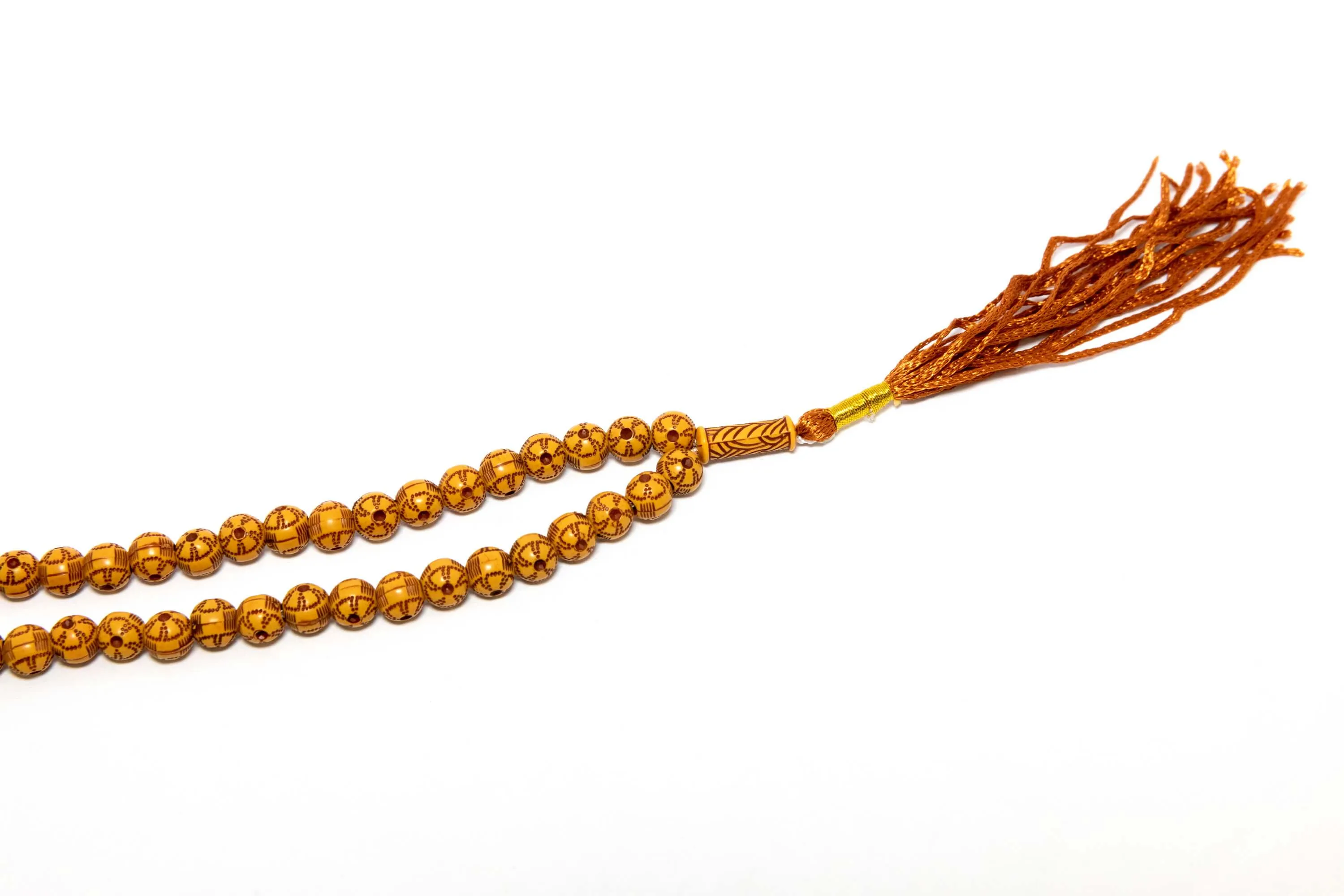 Wooden Necklace With Carvings