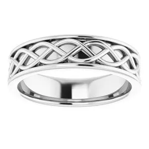 Woven-Design Band 51846 - 6 mm