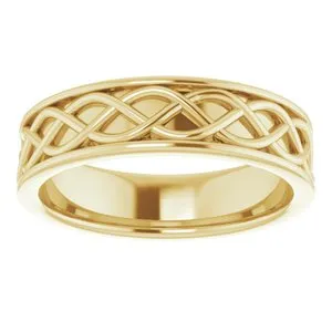 Woven-Design Band 51846 - 6 mm