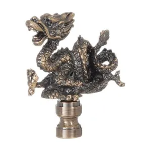 Writhing Dragon Finial with Bronze Finish