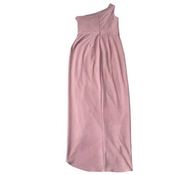 Xscape Rose One Shoulder Scuba Crepe Gown Size 4 Reg. $238