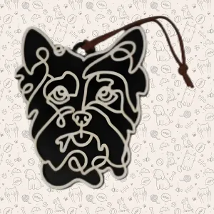 Yorkie Dog Ornament