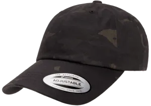 YP Classics Adjustable Dad Cap Multi Camo Black