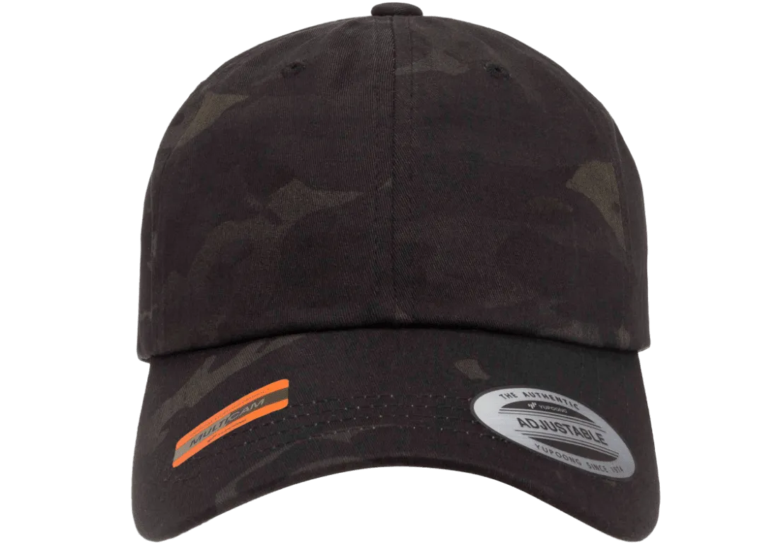 YP Classics Adjustable Dad Cap Multi Camo Black