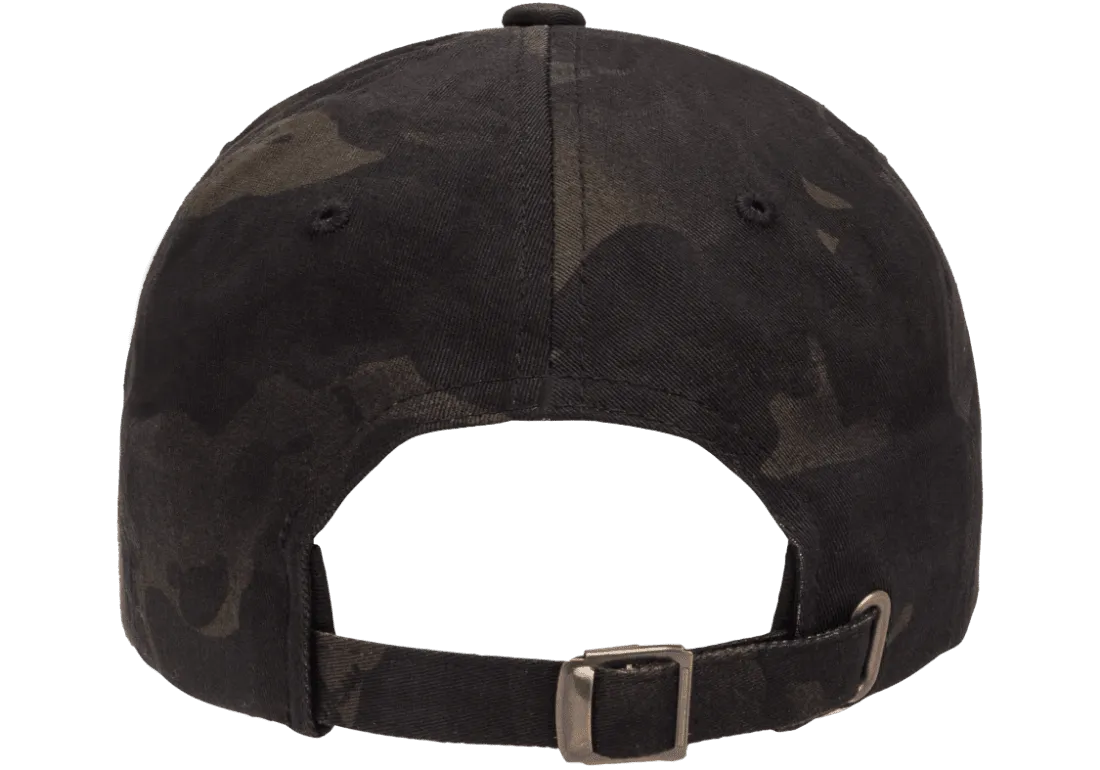 YP Classics Adjustable Dad Cap Multi Camo Black