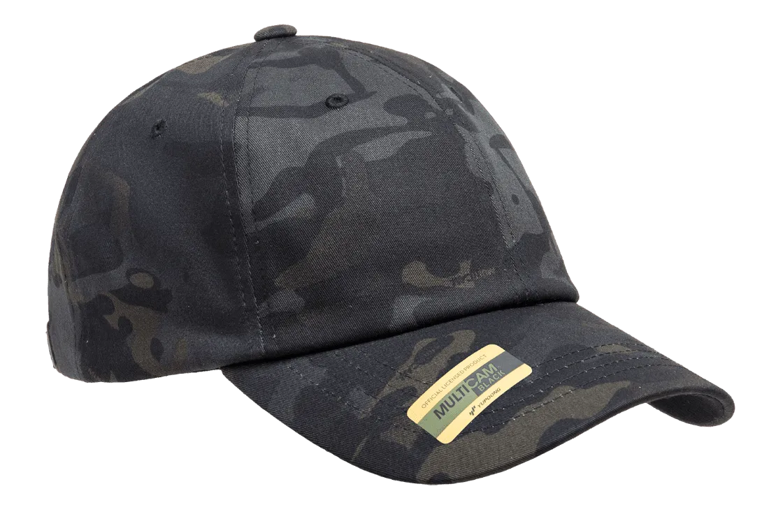 YP Classics Adjustable Dad Cap Multi Camo Black