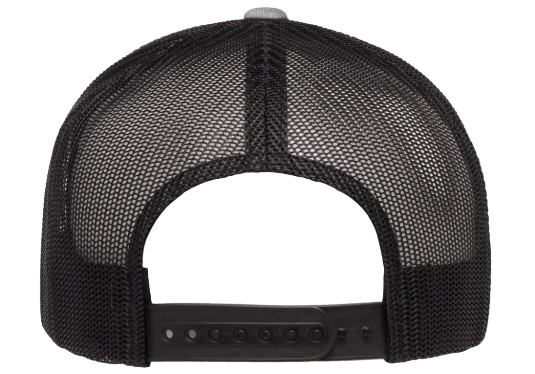 YP Classics Mesh Back Trucker Cap Heather Black