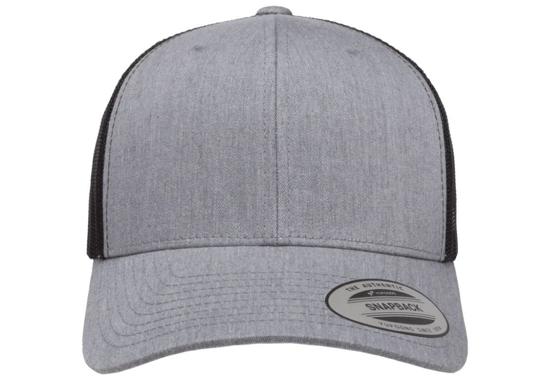 YP Classics Mesh Back Trucker Cap Heather Black