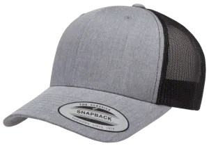 YP Classics Mesh Back Trucker Cap Heather Black