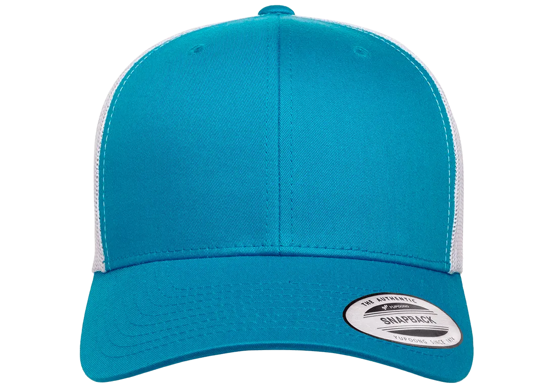 YP Classics Mesh Back Trucker Cap Turquoise White