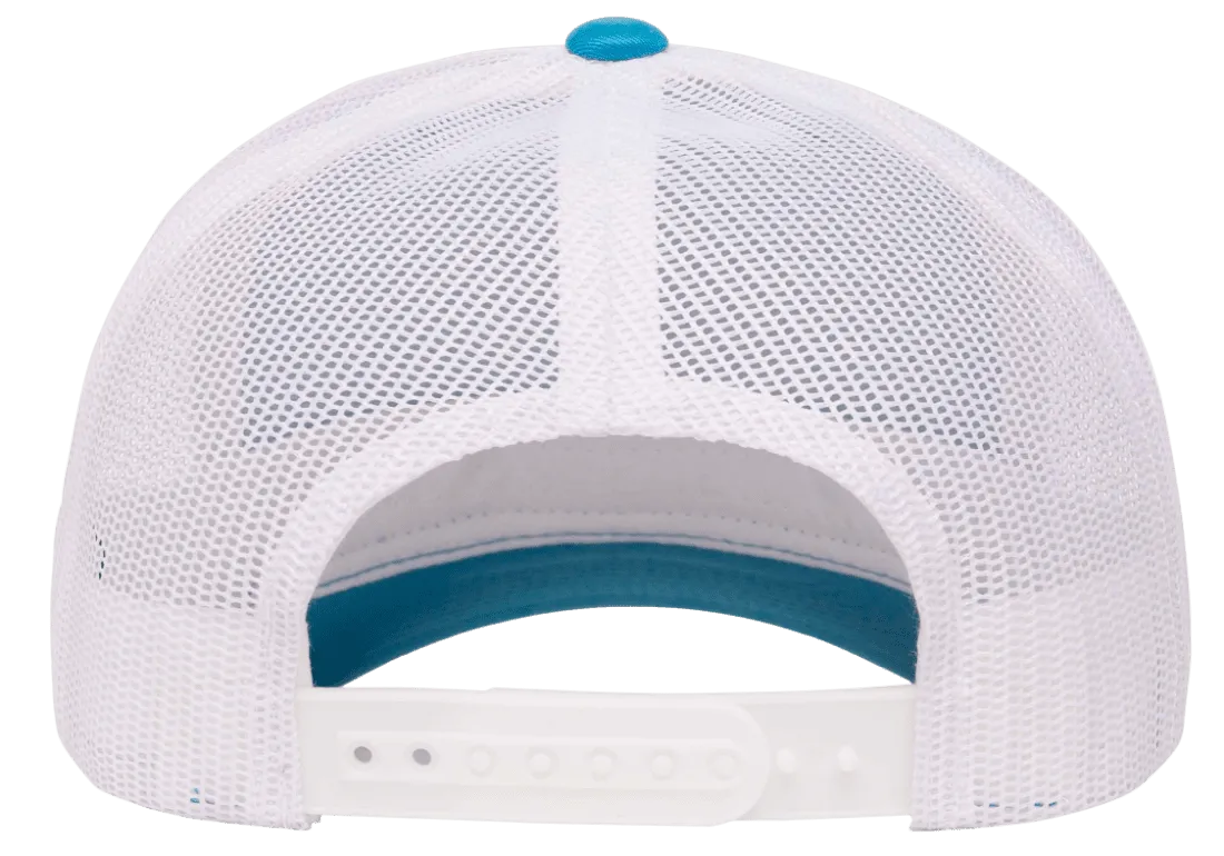 YP Classics Mesh Back Trucker Cap Turquoise White