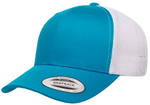 YP Classics Mesh Back Trucker Cap Turquoise White