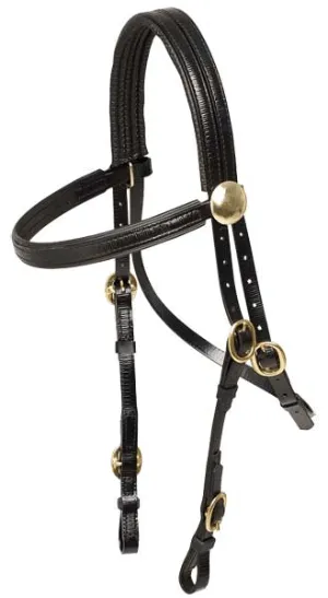 Zilco Brass Buckle Race Bridle